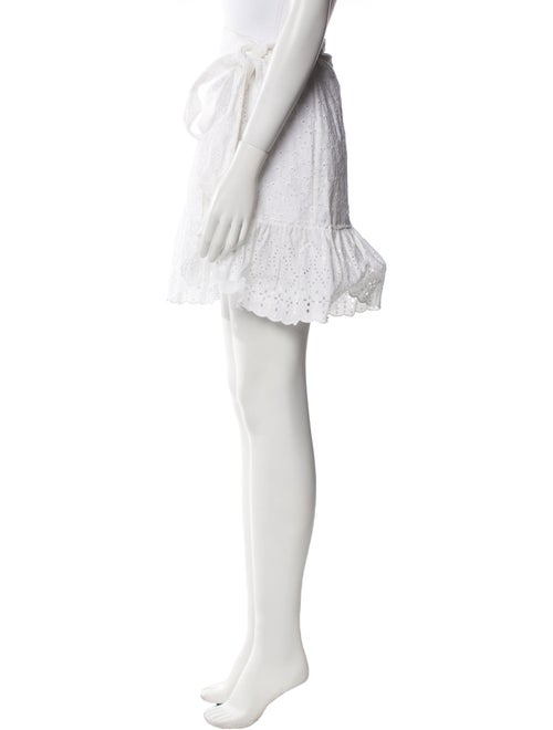 Wandering Ruffle Embellishment Mini Skirt