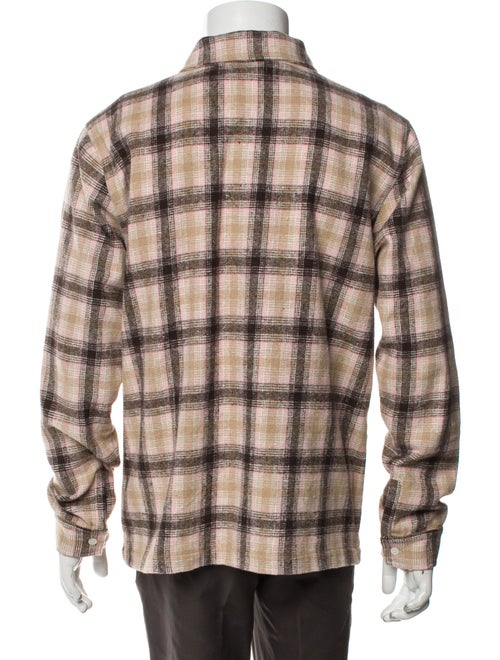 Andrew Plaid Print Trucker Jacket