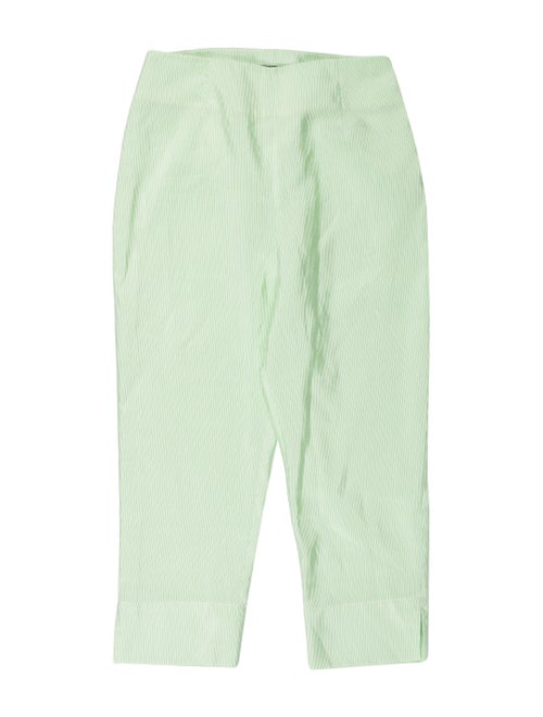 N-Duo Striped Straight Leg Pants Green