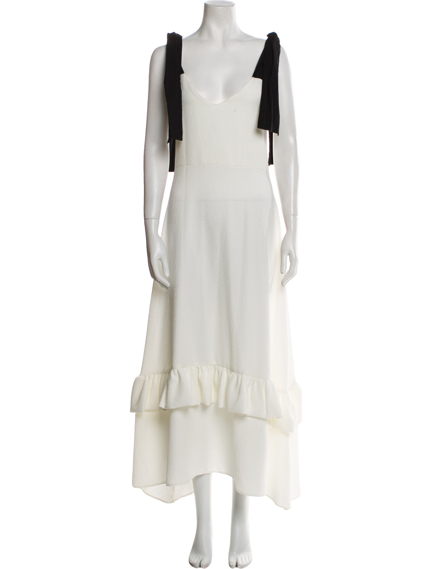 N-Duo Square Neckline Long Dress