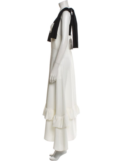 N-Duo Square Neckline Long Dress