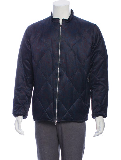Needles Paisley Print Jacket Blue