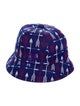 Needles Patterned Printed Bucket Hat