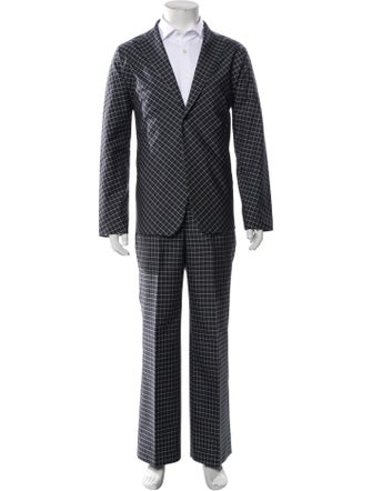 Needles Plaid Print Two-Piece Suit