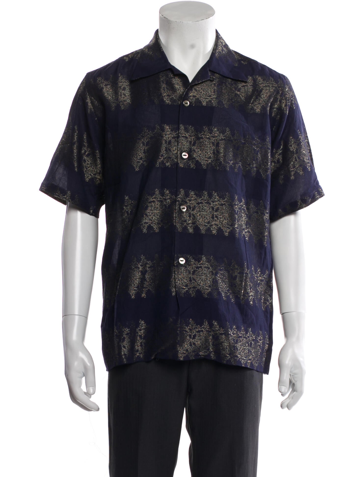 Needles Striped Short Sleeve Shirt