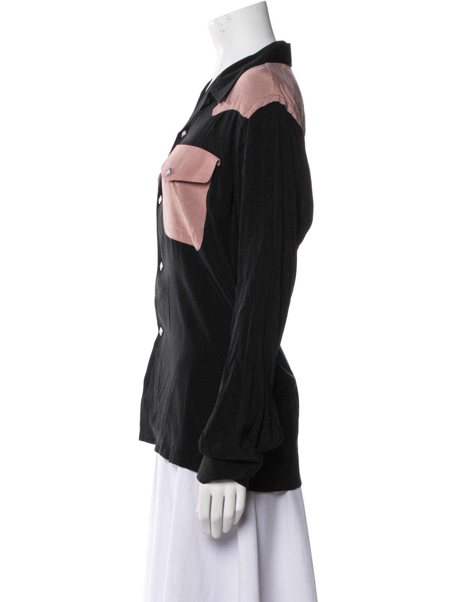 Needles Graphic Print Long Sleeve Button-Up Top w/ Tags