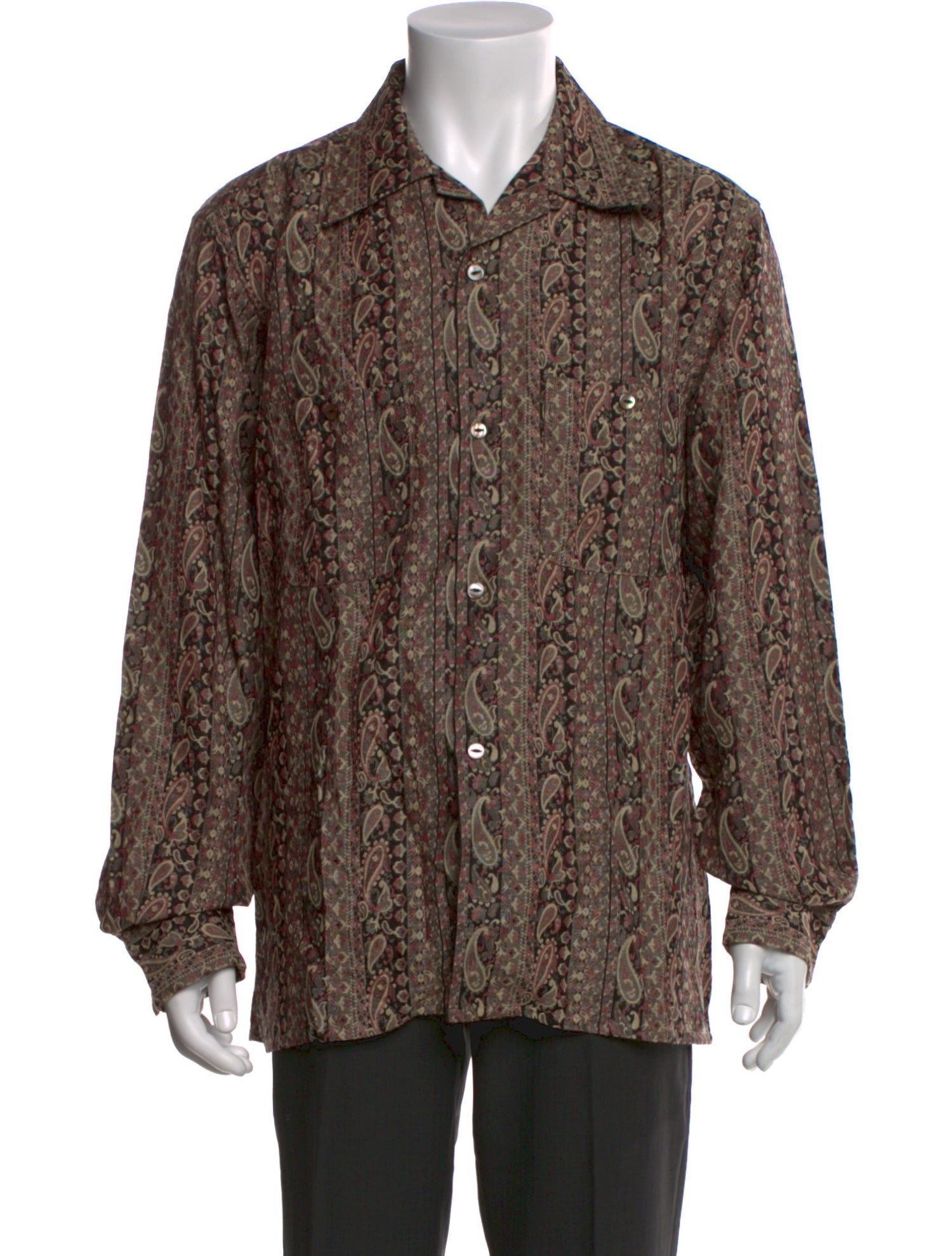 Needles Paisley Print Long Sleeve Shirt