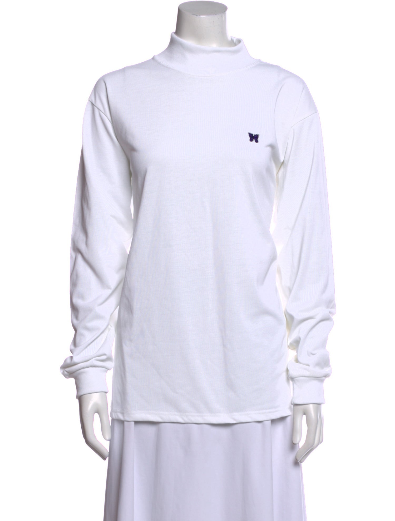 Needles Mock Neck Long Sleeve Sweatshirt