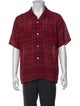 Needles Plaid Print Short Sleeve Shirt