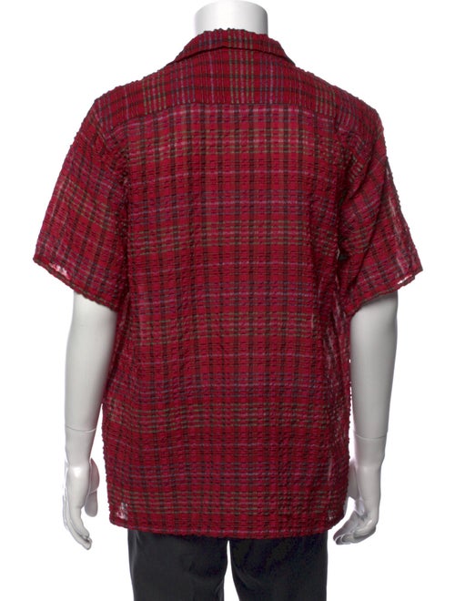 Needles Plaid Print Short Sleeve Shirt