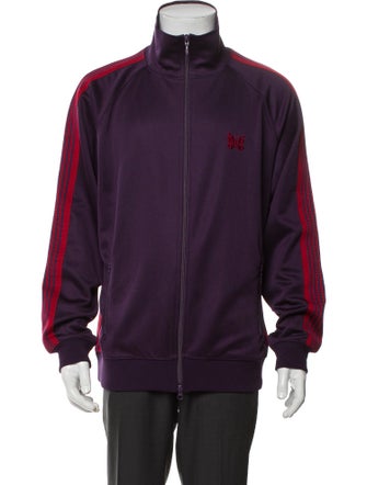 Needles Striped Mock Neck Sweatshirt