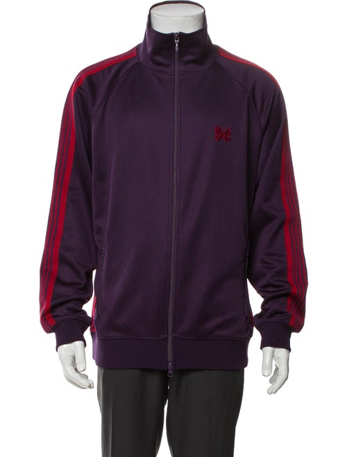 Needles Striped Mock Neck Sweatshirt