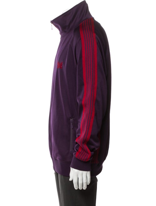 Needles Striped Mock Neck Sweatshirt