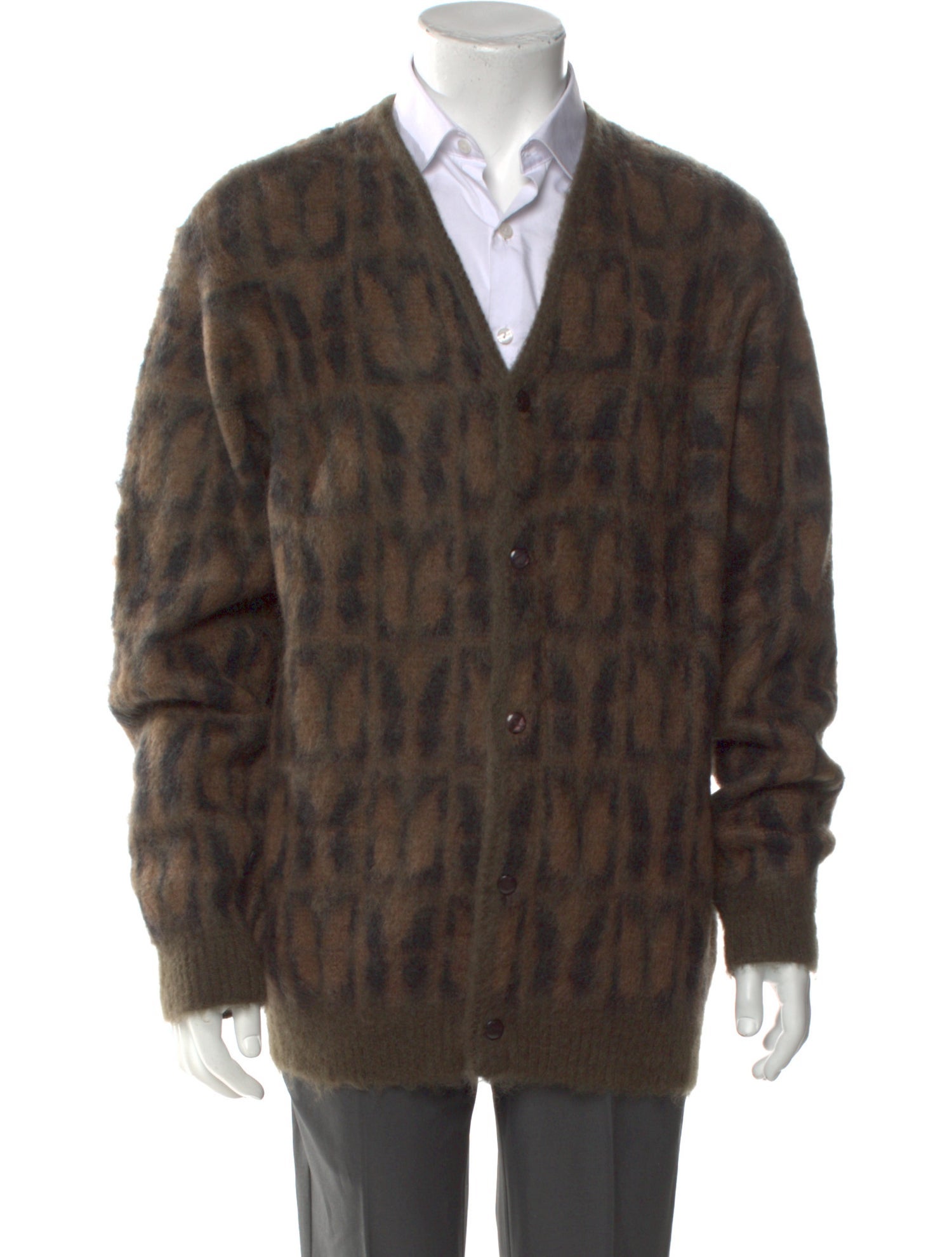 Needles Printed V-Neck Cardigan