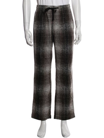Needles Wool Plaid Print Lounge Bottoms