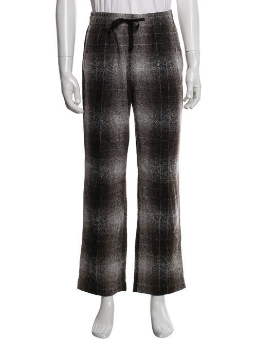 Needles Wool Plaid Print Lounge Bottoms