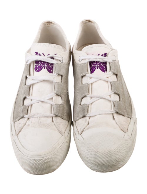 Needles Canvas Colorblock Pattern Sneakers