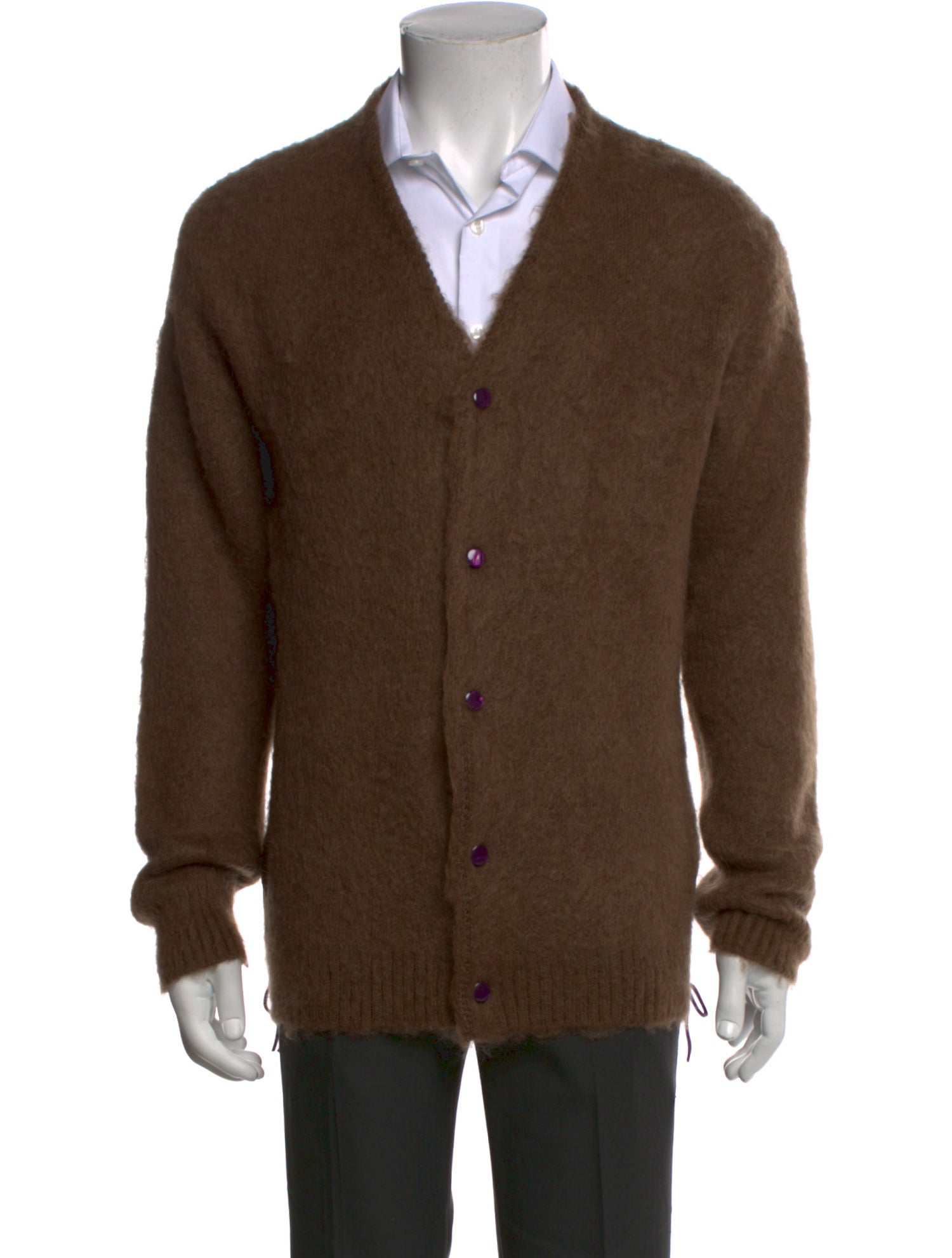 Needles V-Neck Long Sleeve Cardigan