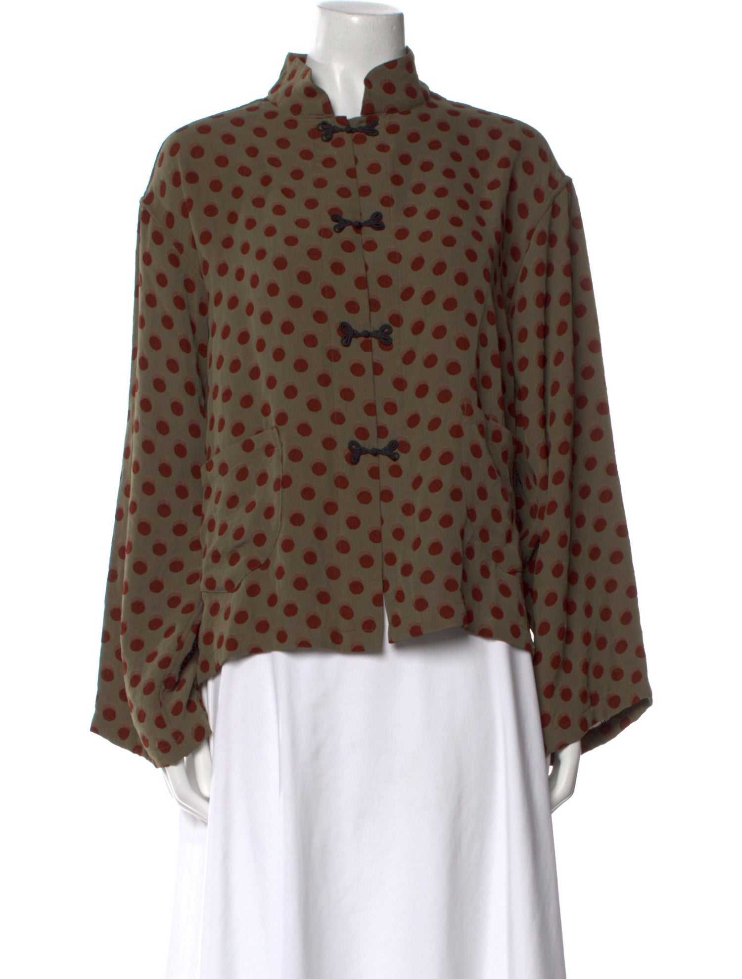 Needles Polka Dot Print Long Sleeve Blouse w/ Tags