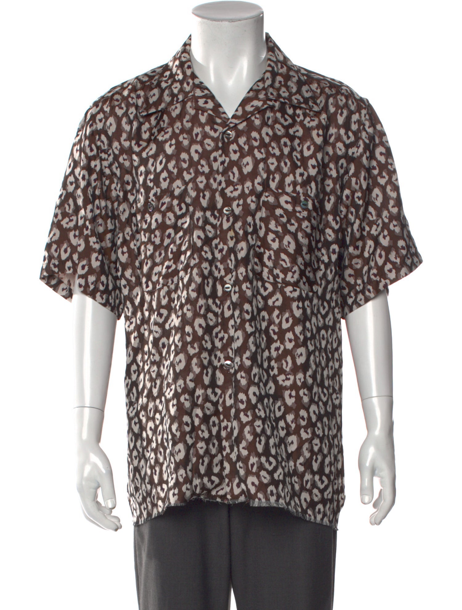 Needles Animal Print Short Sleeve Shirt