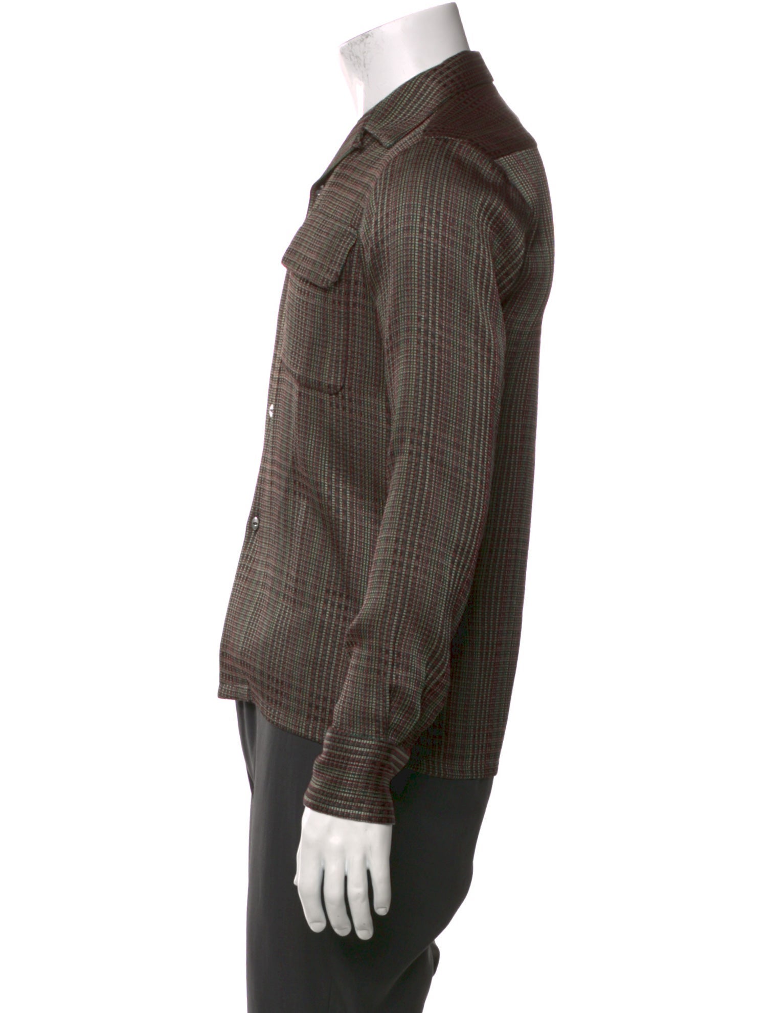 Needles Plaid Print Long Sleeve Shirt