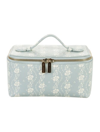 Neely & Chloe Leather Printed Cosmetic Bag