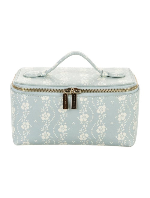 Neely & Chloe Leather Printed Cosmetic Bag