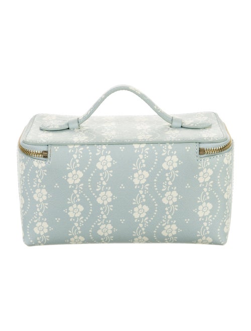 Neely & Chloe Leather Printed Cosmetic Bag