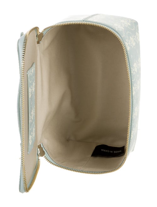 Neely & Chloe Leather Printed Cosmetic Bag