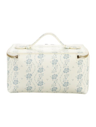 Neely & Chloe Leather Printed Cosmetic Bag
