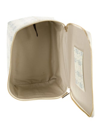 Neely & Chloe Leather Printed Cosmetic Bag