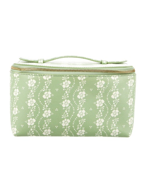 Neely & Chloe Leather Printed Cosmetic Bag