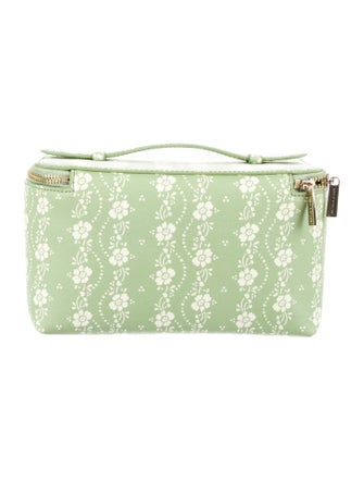 Neely & Chloe Leather Printed Cosmetic Bag