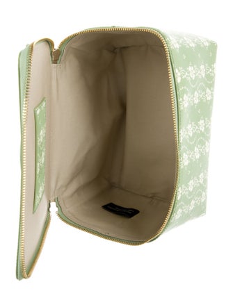 Neely & Chloe Leather Printed Cosmetic Bag