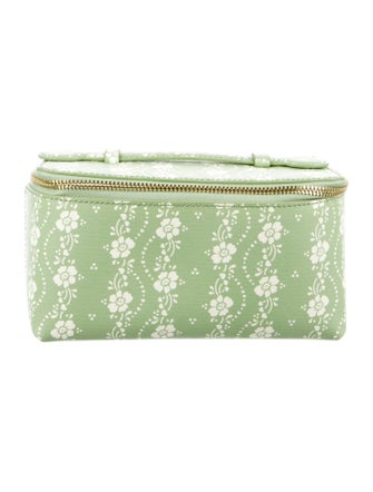 Neely & Chloe Leather Printed Cosmetic Bag