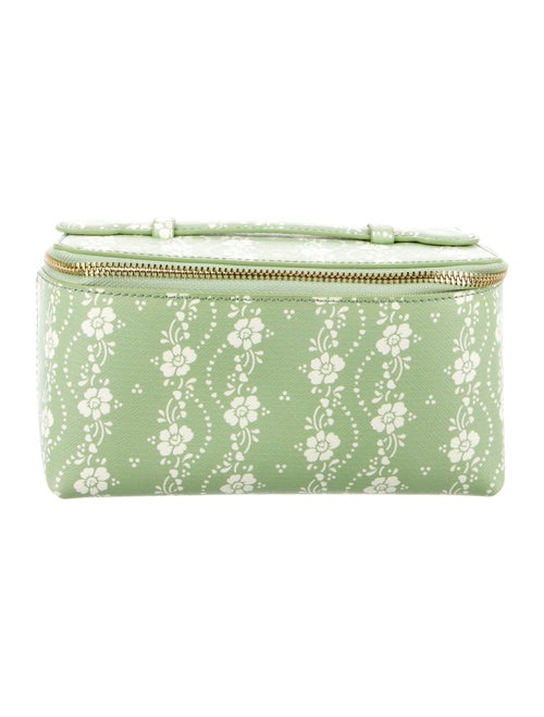 Neely & Chloe Leather Printed Cosmetic Bag