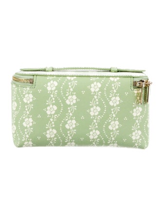 Neely & Chloe Leather Printed Cosmetic Bag