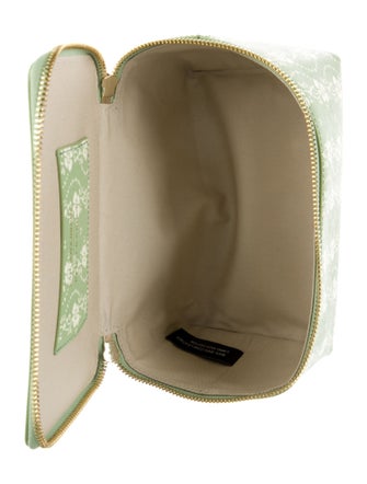 Neely & Chloe Leather Printed Cosmetic Bag