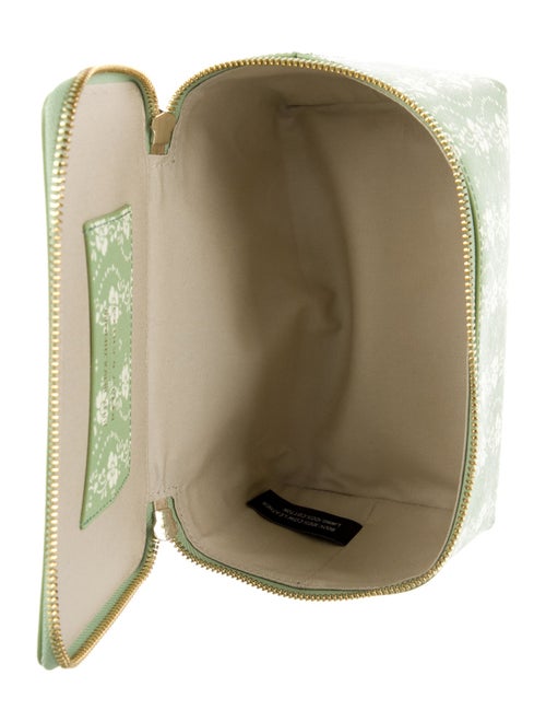 Neely & Chloe Leather Printed Cosmetic Bag