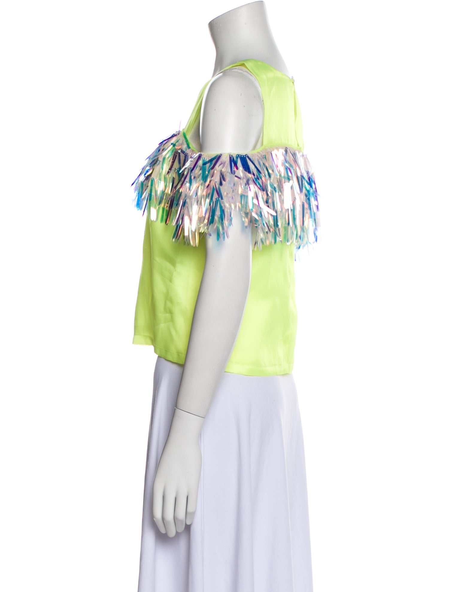 Neubyrne Printed Off-The-Shoulder Crop Top