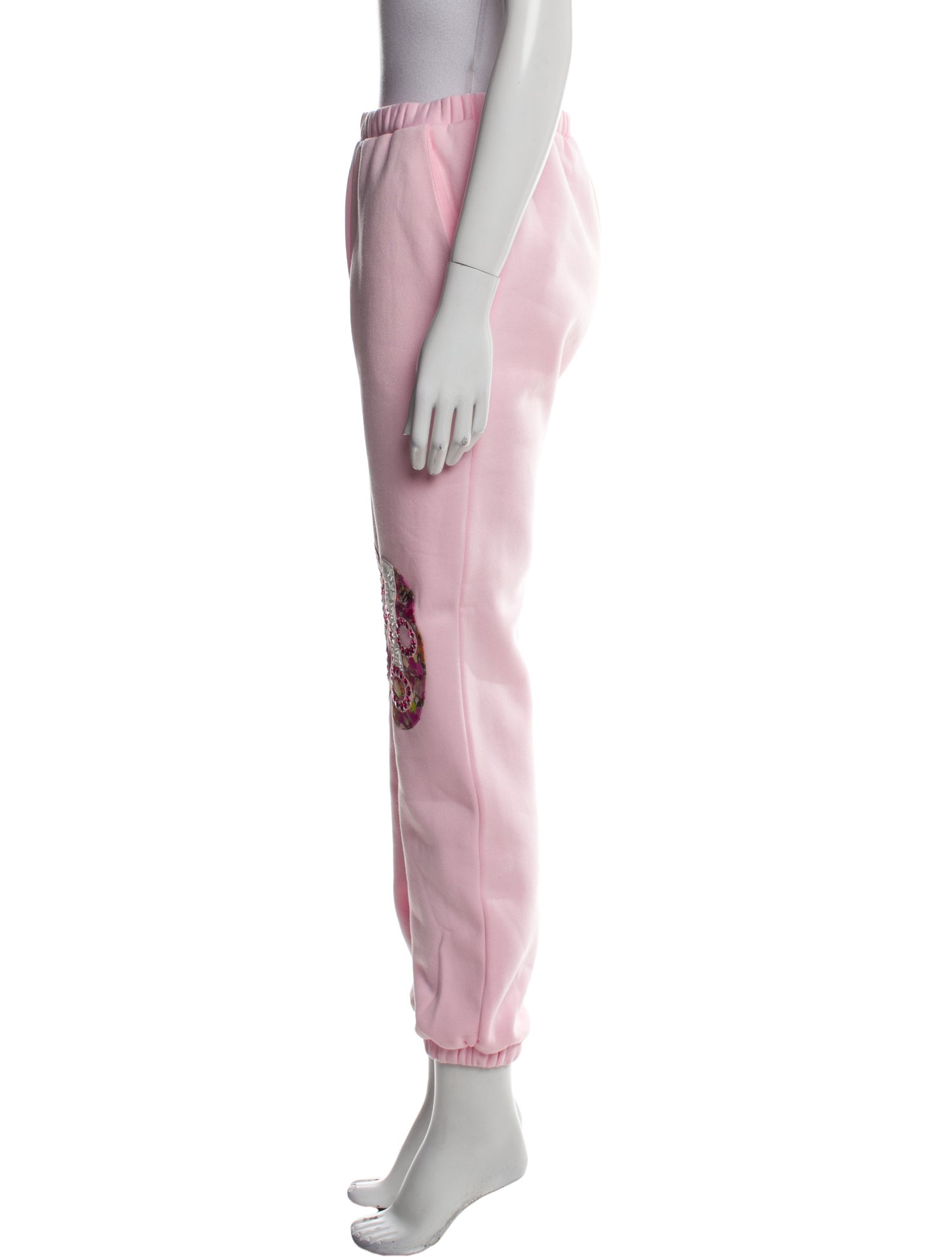 Neubyrne Graphic Print Crystal Embellishments Sweatpants w/ Tags