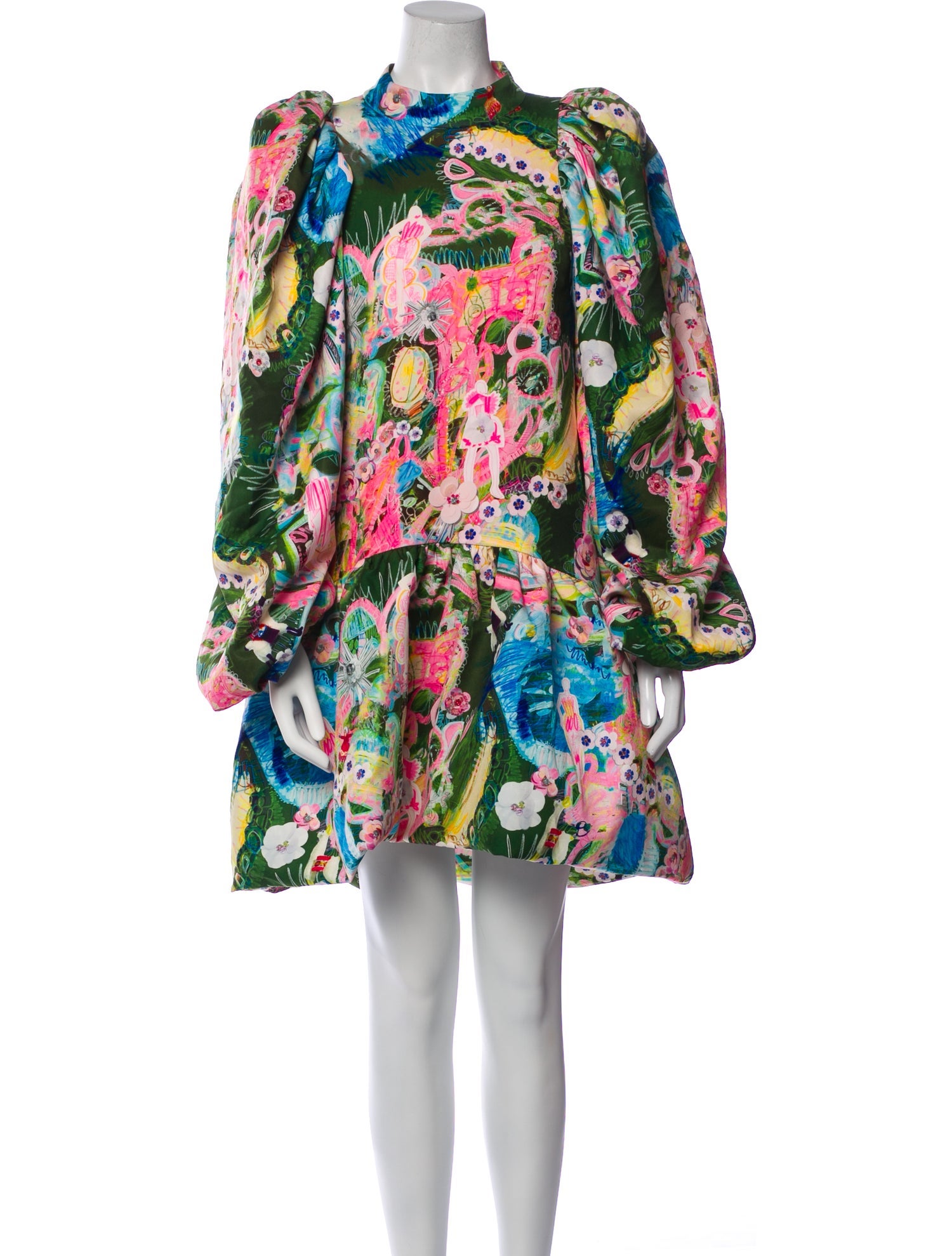 Neubyrne Floral Print Mini Dress