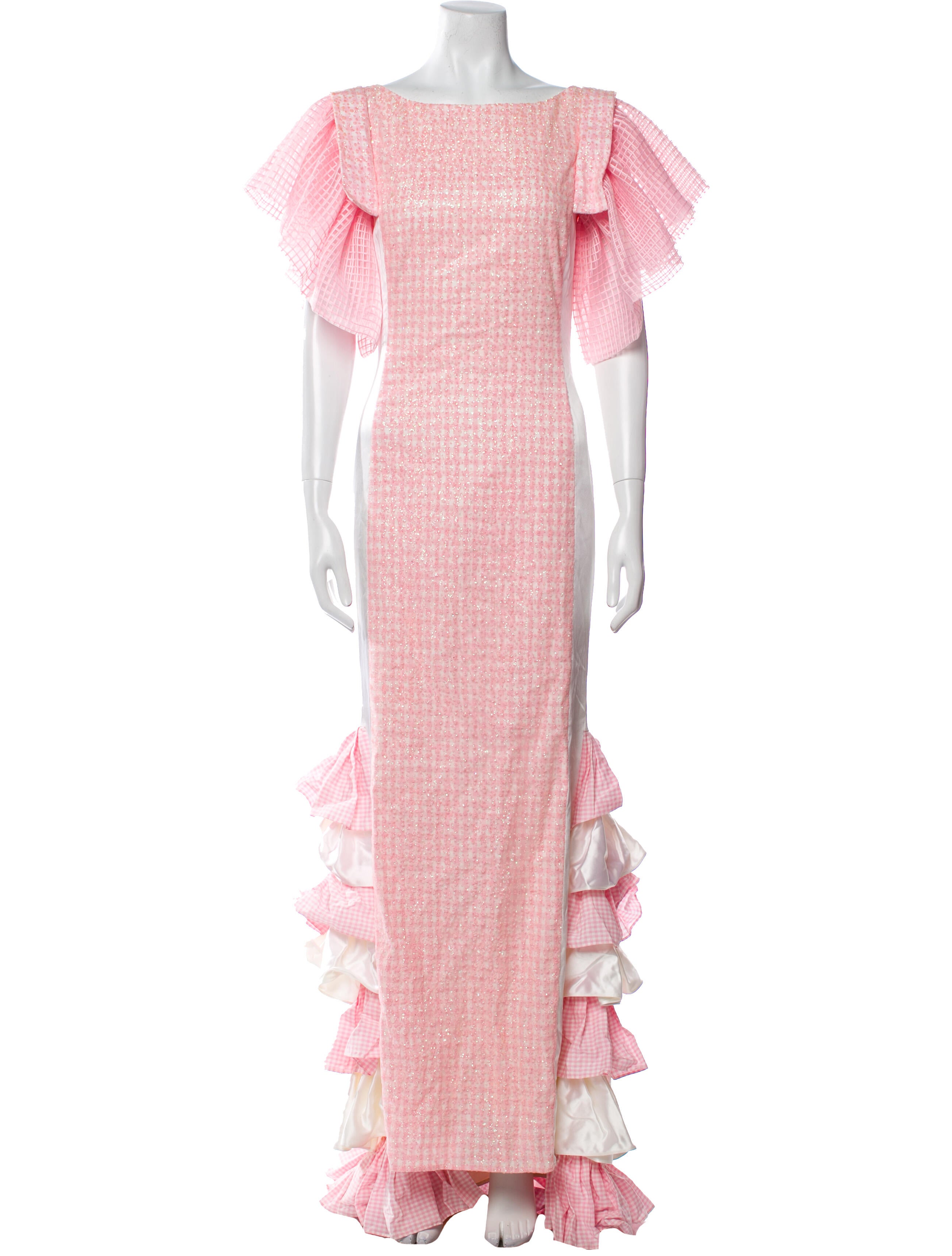 Neubyrne Plaid Print Long Dress