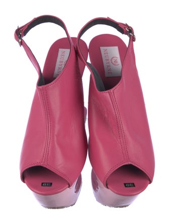 Neubyrne Leather Slingback Pumps