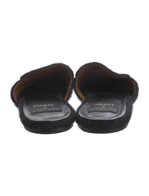 Newbark x Theory Fur Fur Trim Mules