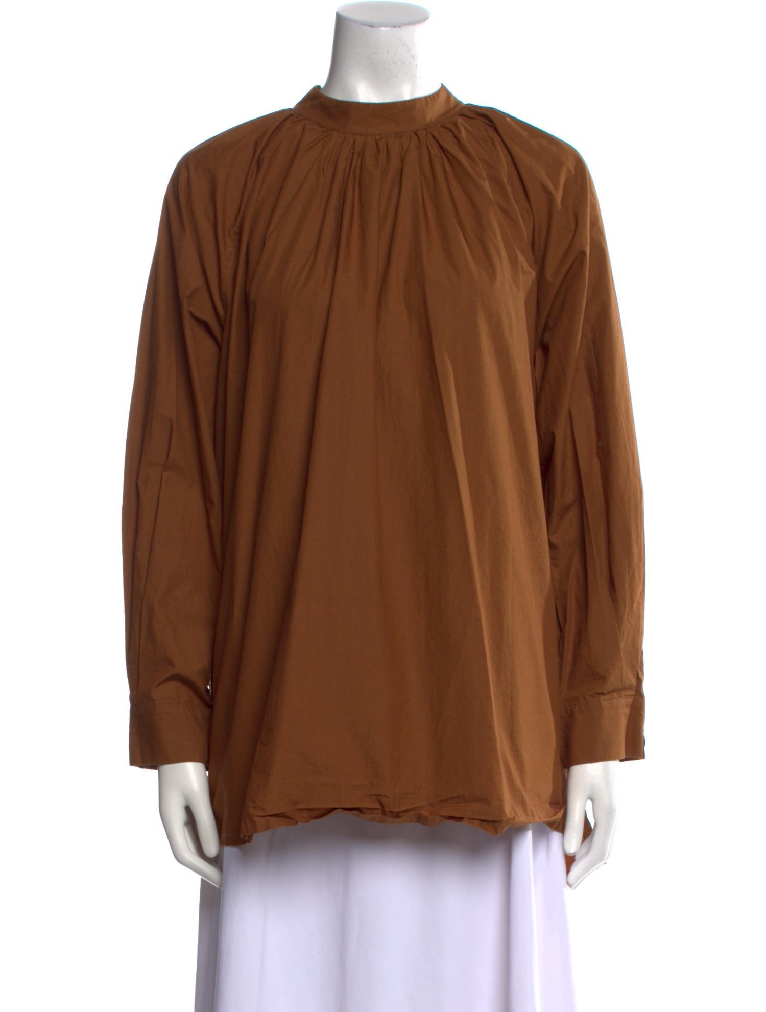 Nehera Mock Neck Long Sleeve Blouse