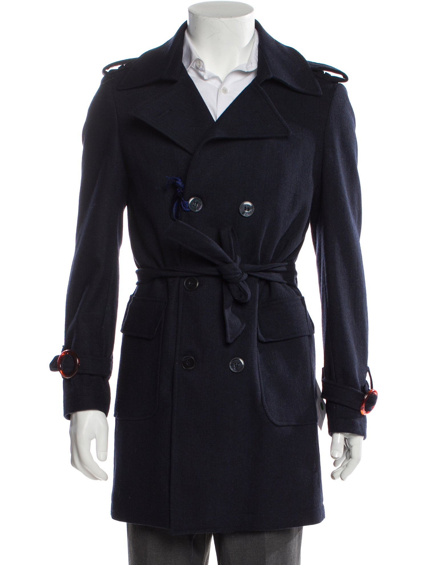 Neill Katter Wool Trench Coat w/ Tags