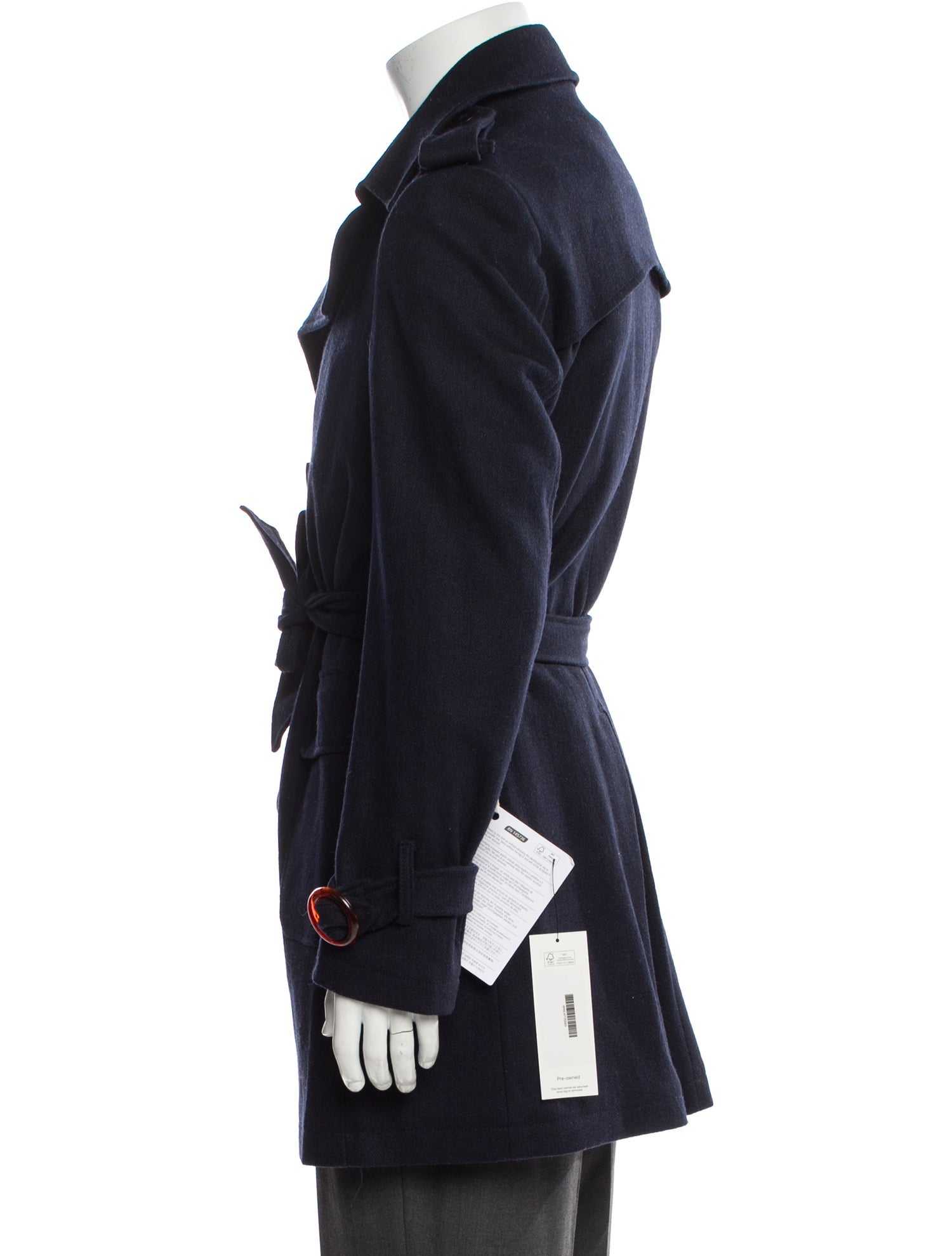 Neill Katter Wool Trench Coat w/ Tags