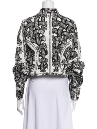 Christopher Nemeth Linen Printed Button-Up Top
