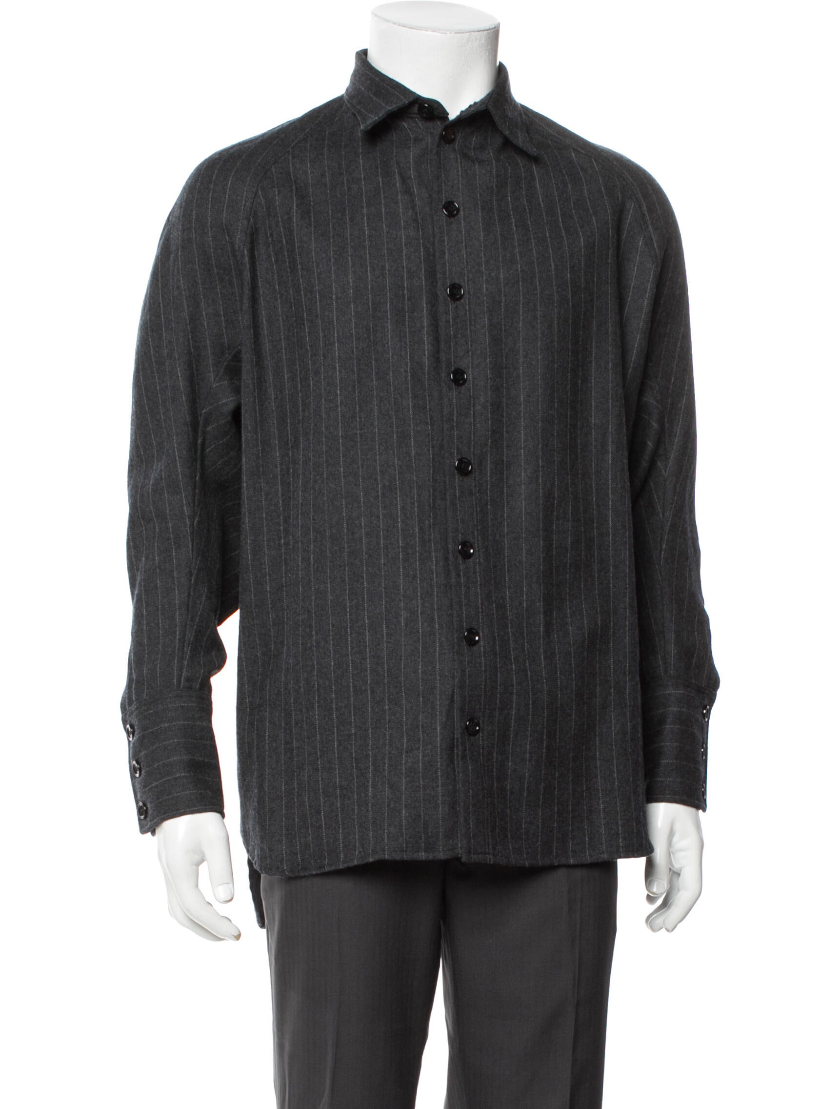 Christopher Nemeth Wool Striped Shirt